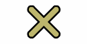 Icon of an x